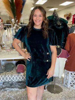 Vintage Chic Velvet Dress