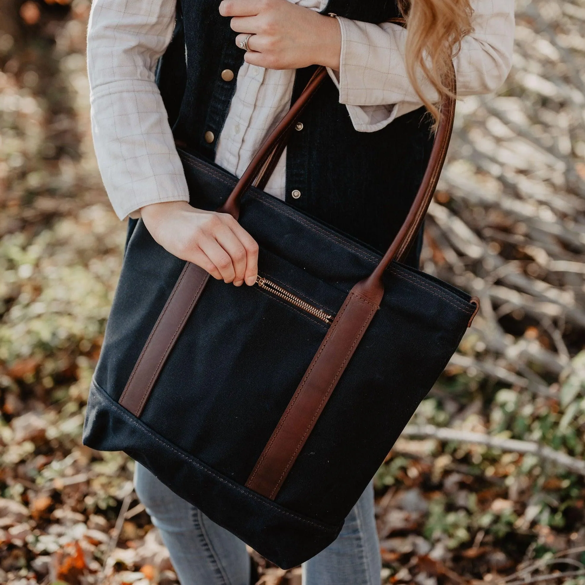 Voyager Waxed Canvas Tote - USA Made