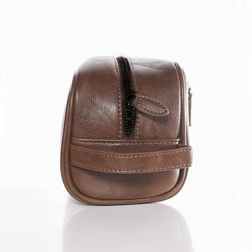 Walker & Hunt Large Wash Bag | Brown