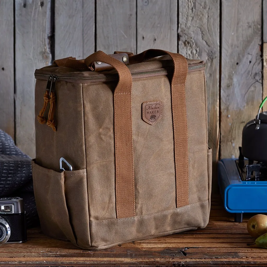 Waxed Canvas Cool Bag - Folds For Storage